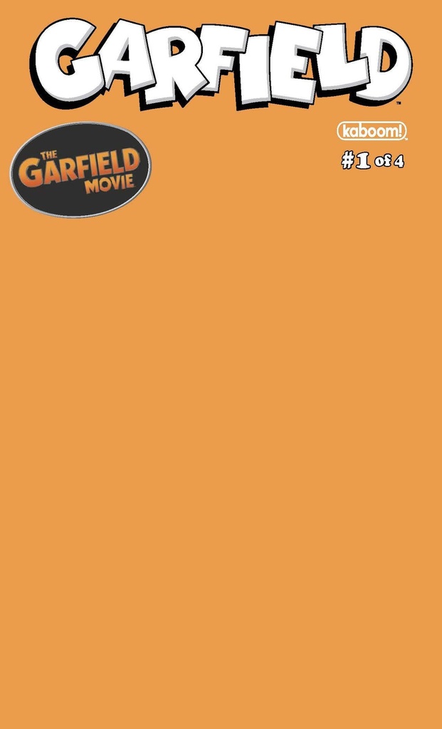 Garfield #1 of 4 (Cover D Blank Sketch Orange Variant)