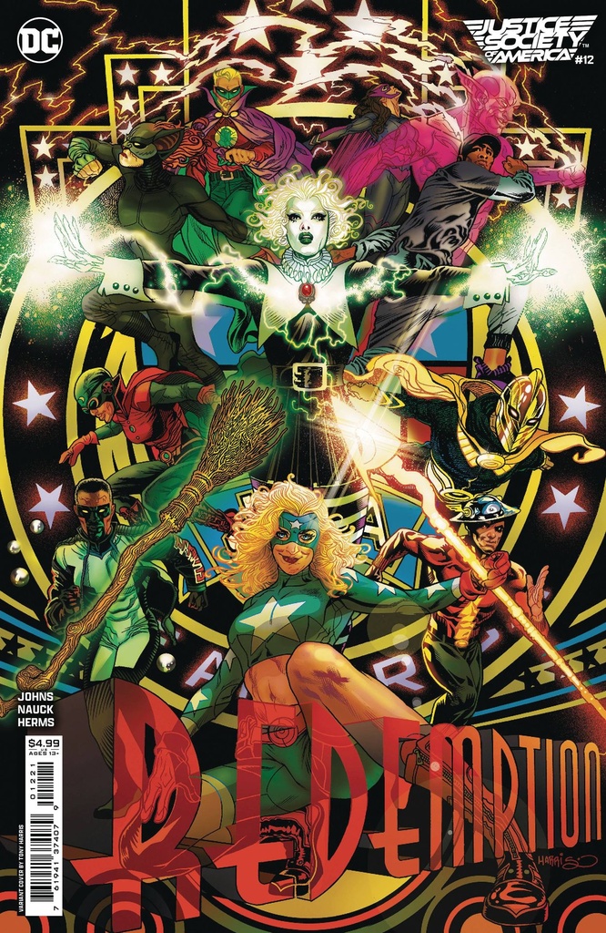 Justice Society of America #12 of 12 (Cover B Tony Harris Card Stock Variant)