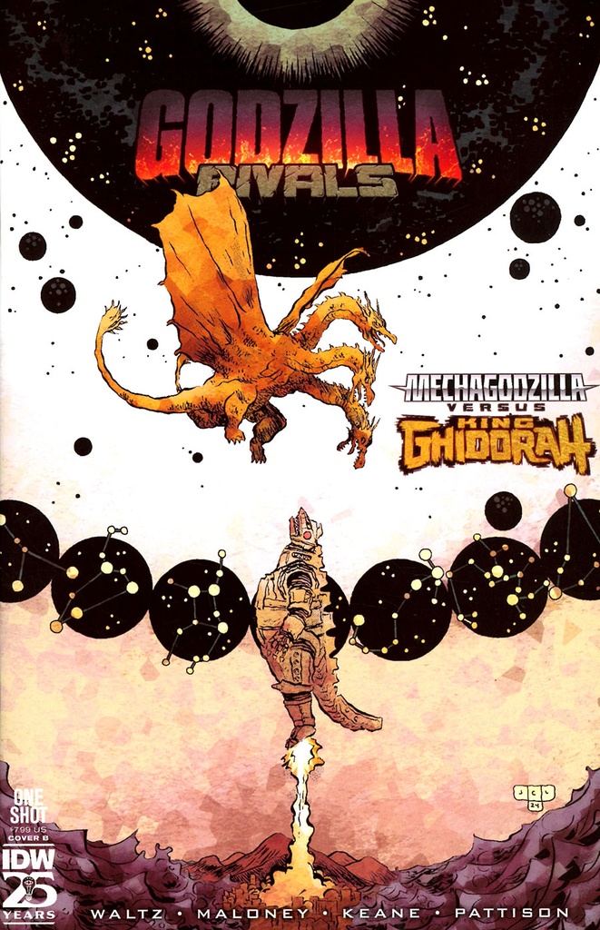 Godzilla Rivals: Mechagodzilla vs. King Ghidorah #1 (Cover B Jesse Lonergan)