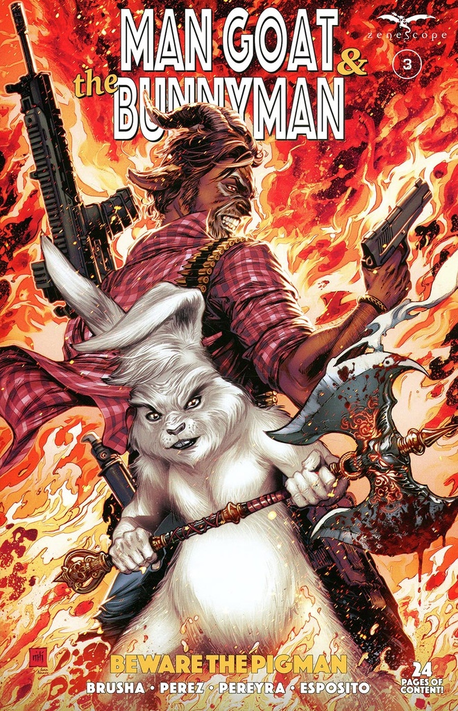 Man Goat & The Bunnyman: Beware of The Pigman #3 of 3 (Cover A Mike Krome)