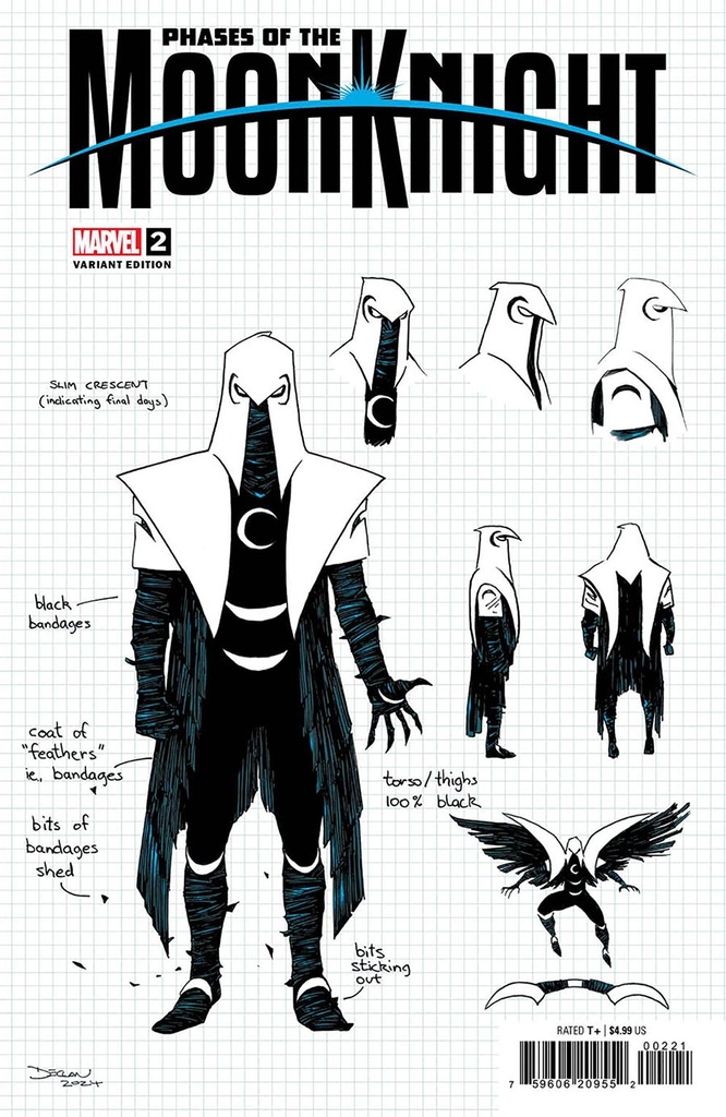 Phases of the Moon Knight #2 of 4 (Declan Shalvey Design Variant)