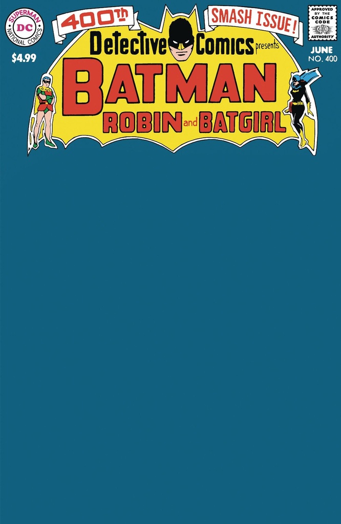 Detective Comics #400 (Facsimile Edition Cover C Blank Variant)