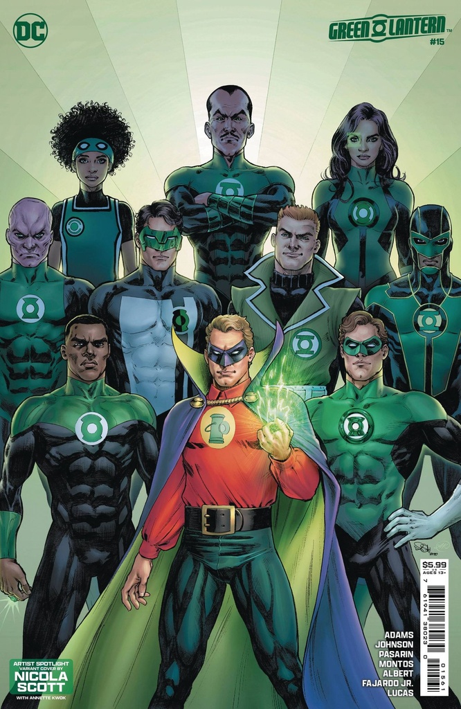 Green Lantern #15 (Cover D Nicola Scott Artist Spotlight Card Stock Variant)