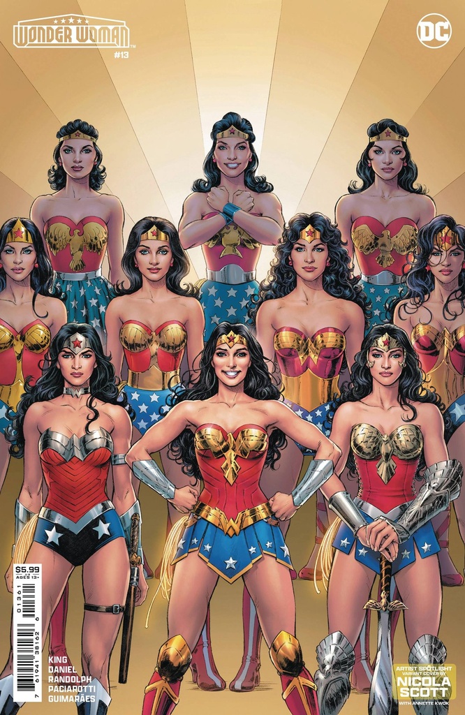 Wonder Woman #13 (Cover D Nicola Scott Artist Spotlight Card Stock Variant)