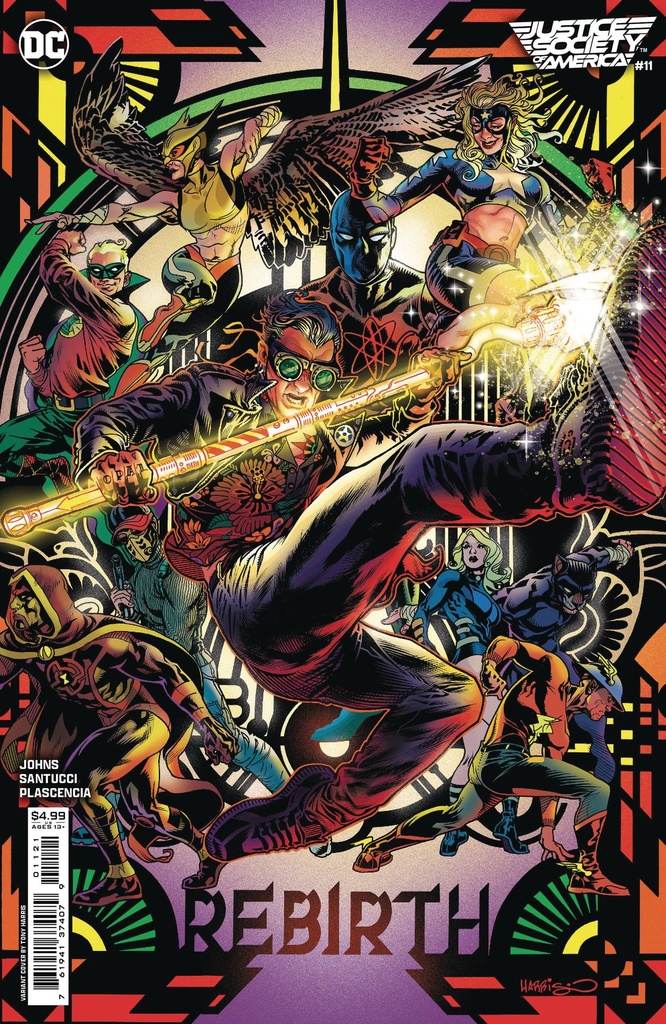 Justice Society of America #11 of 12 (Cover B Tony Harris Card Stock Variant)