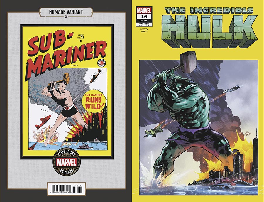 Incredible Hulk #16 (Jan Bazaldua Marvel 85th Anniversary Homage Variant)
