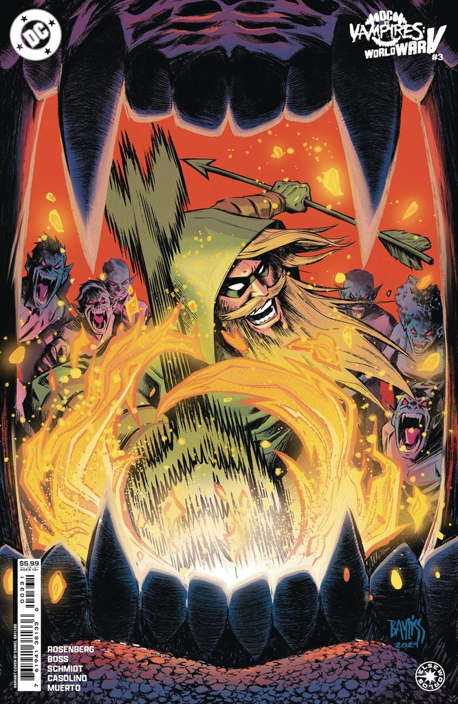 DC vs. Vampires: World War V #3 of 12 (Cover C Daniel Bayliss Card Stock Variant)