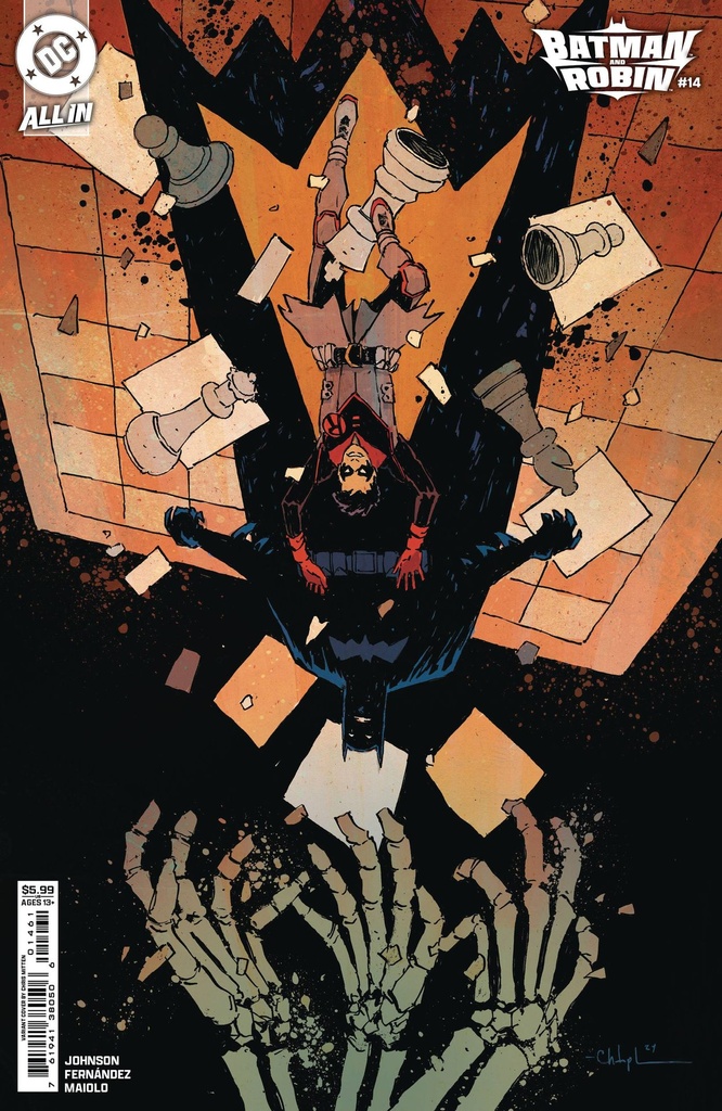 Batman and Robin #14 (Cover D Christopher Mitten Card Stock Variant)