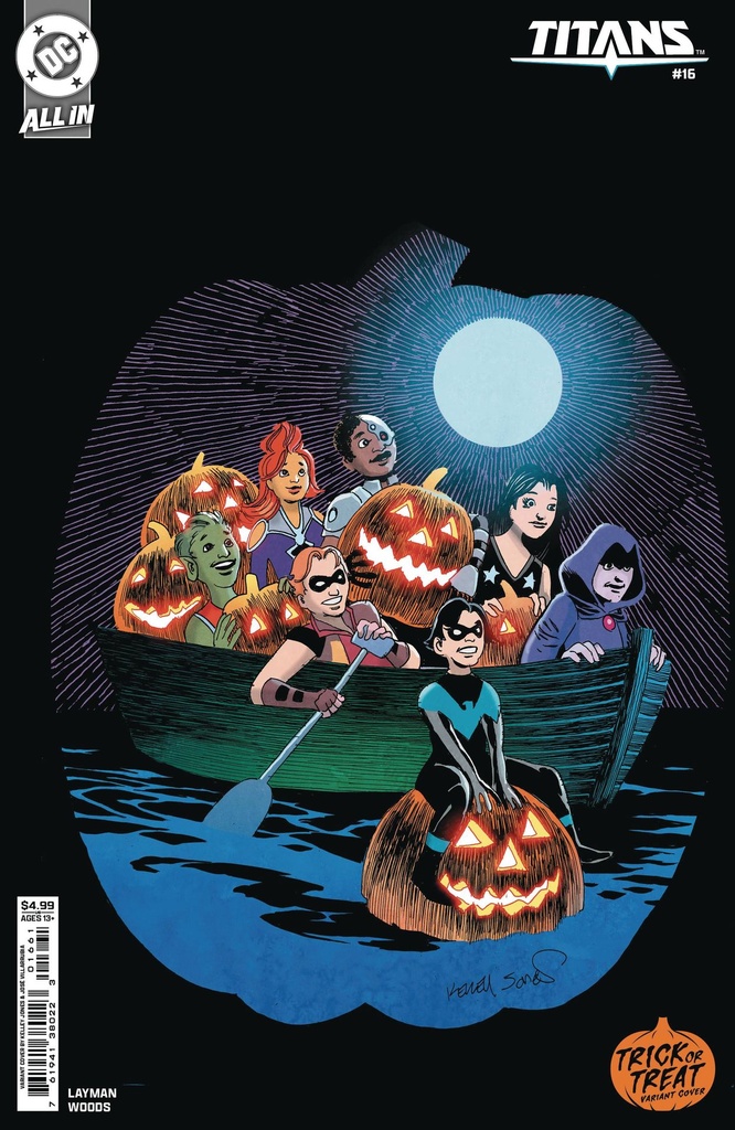 Titans #16 (Cover D Kelley Jones Trick Or Treat Card Stock Variant)
