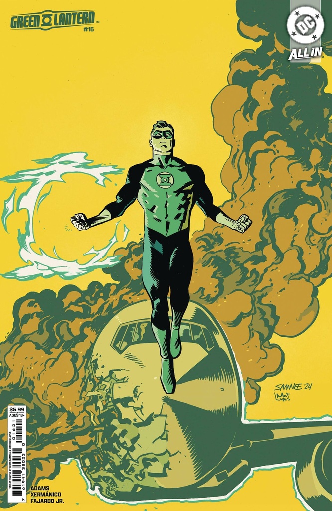 Green Lantern #16 (Cover B Chris Samnee Card Stock Variant)