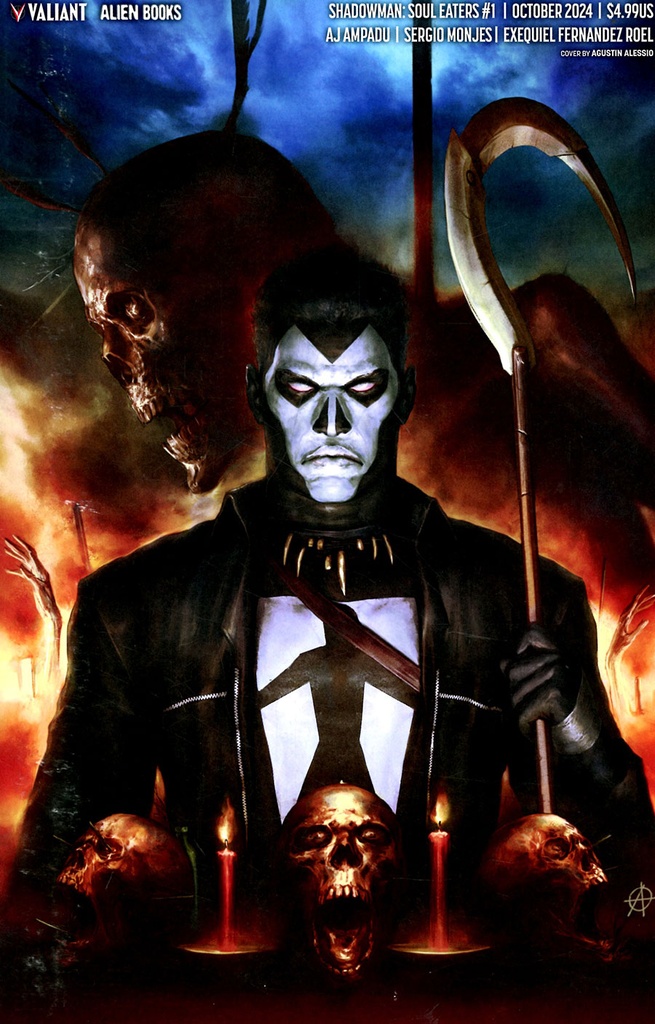 Shadowman: Soul Eaters #1 of 4 (Cover D Agustin Alessio Virgin Variant)