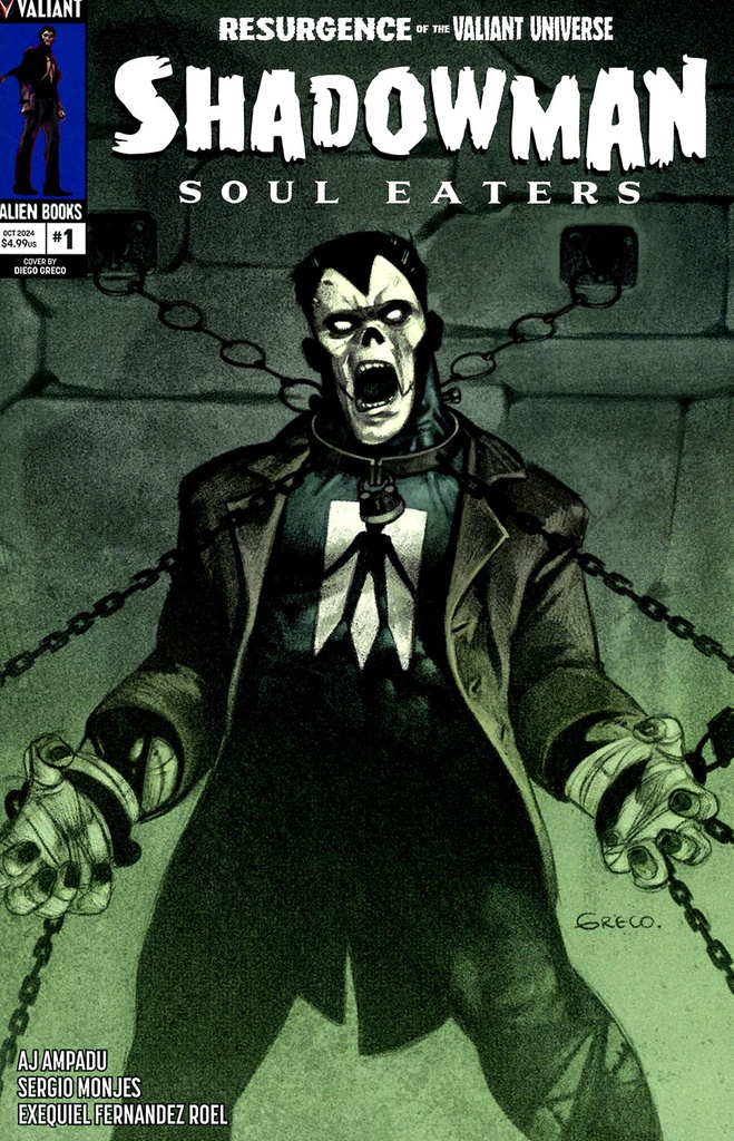 Shadowman: Soul Eaters #1 of 4 (Cover B Diego Greco Monster Variant)