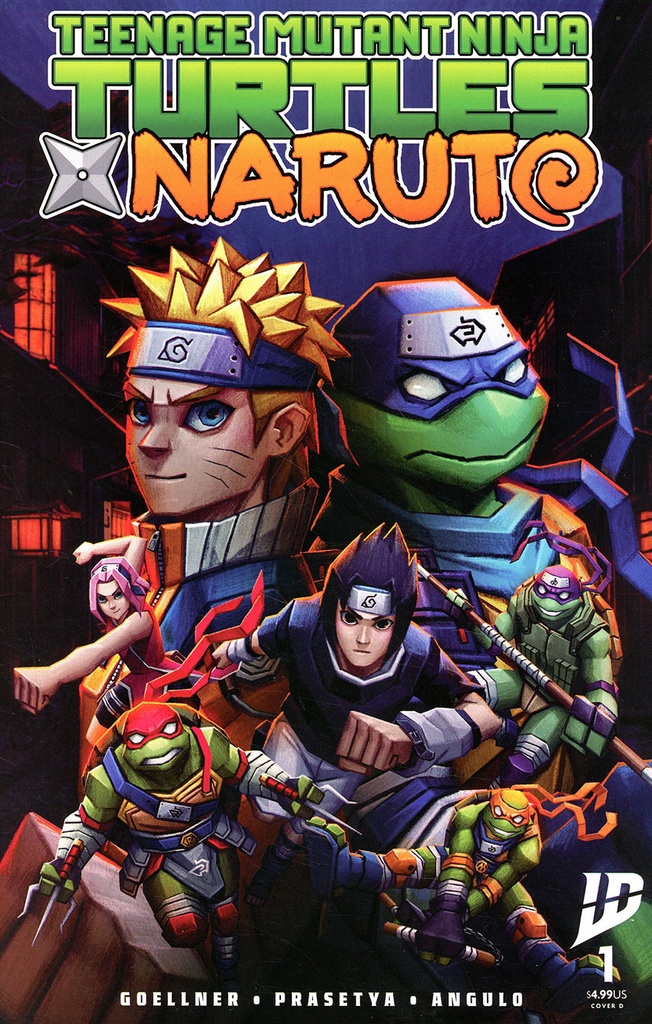 Teenage Mutant Ninja Turtles x Naruto #1 (Cover D Andres Moncayo)