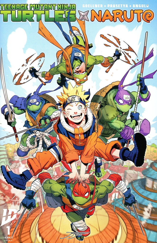 Teenage Mutant Ninja Turtles x Naruto #1 (Cover A Jorge Jimenez)