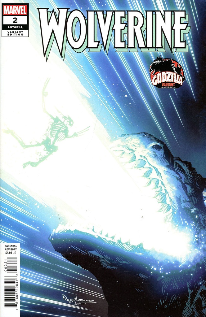 Wolverine #2 (Roge Antonio Godzilla Variant)