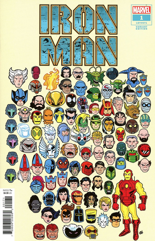 Iron Man #1 (Dave Bardin Deadly Foes Variant)