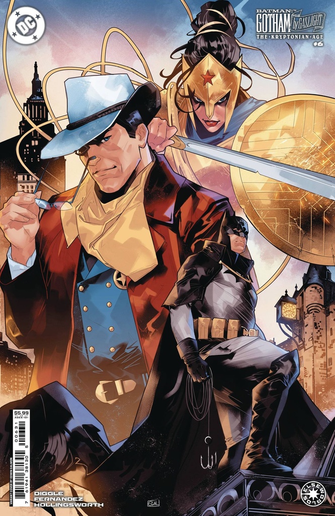Batman: Gotham by Gaslight - The Kryptonian Age #6 of 12 (Cover C Edwin Galmon Card Stock Variant)