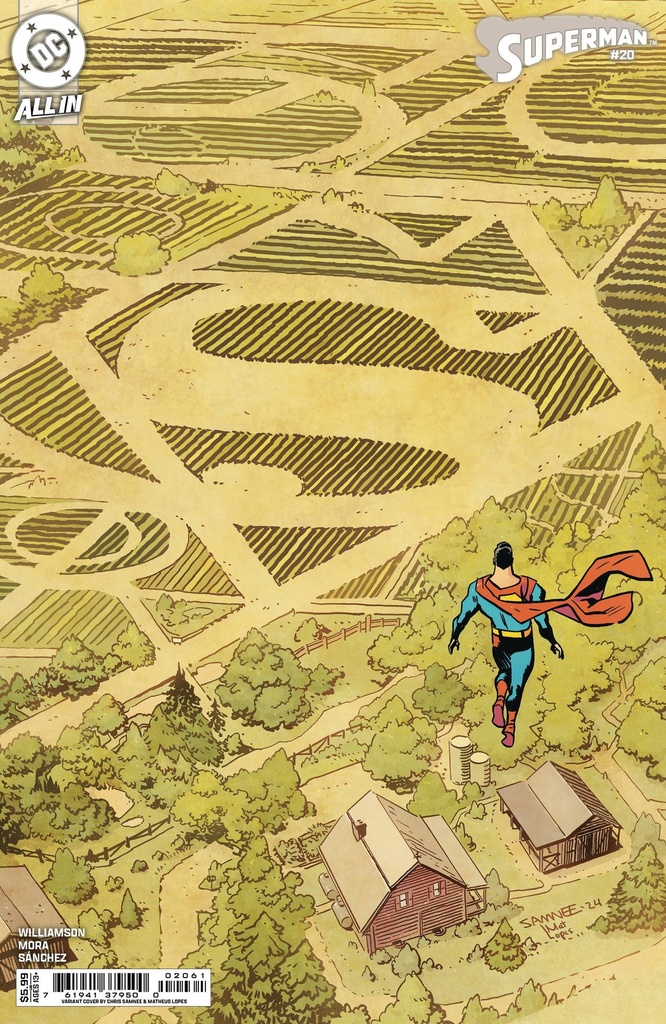 Superman #20 (Cover D Chris Samnee Card Stock Variant)