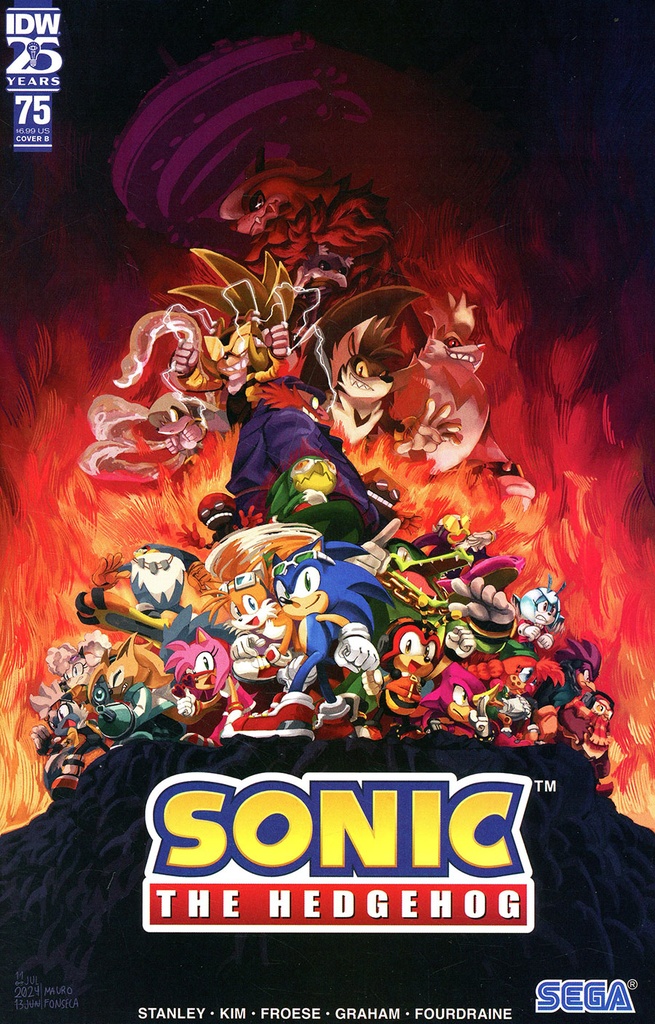 Sonic the Hedgehog #75 (Cover B Mauro Fonseca)