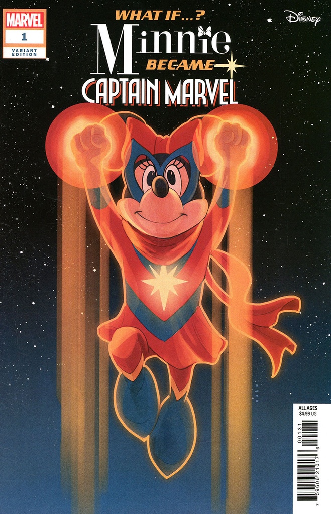 Marvel & Disney: What If...? Minnie Became Captain Marvel #1 (Phil Noto Minnie Mouse Variant)
