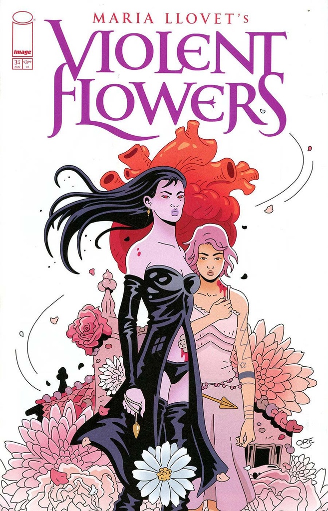 Maria Llovet's Violent Flowers #3 of 4 (Cover D Jesus Orellana)