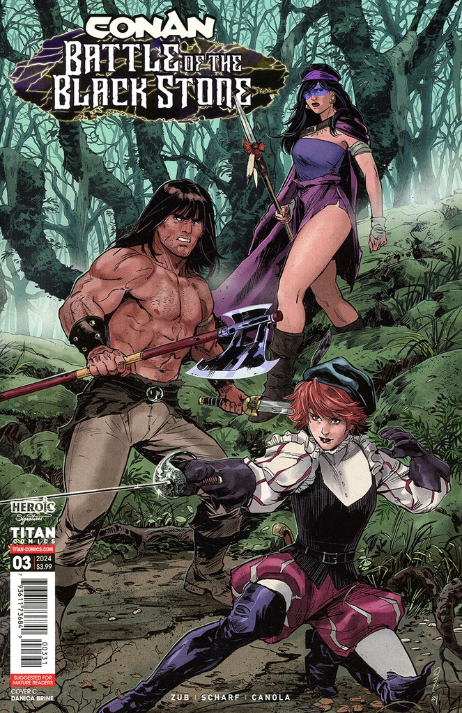 Conan the Barbarian: Battle of the Black Stone #3 (Cover C Danica Brine)