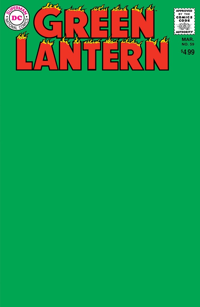 Green Lantern #59 (Facsimile Edition Cover C Blank Variant)