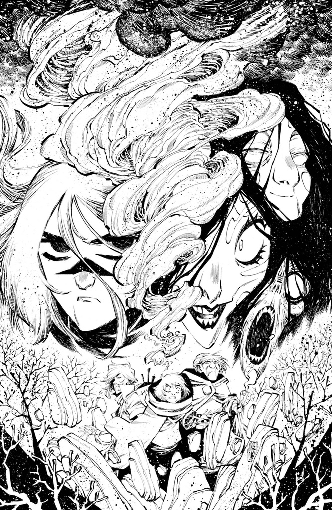 Last Witch #5 (1:25 Jorge Corona B&W Virgin Variant)