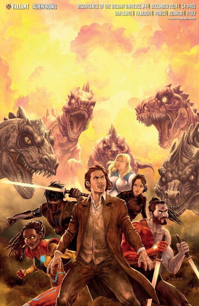 Resurgence of the Valiant Universe #4 of 4 (Cover C Fernando Baldo Virgin Variant)