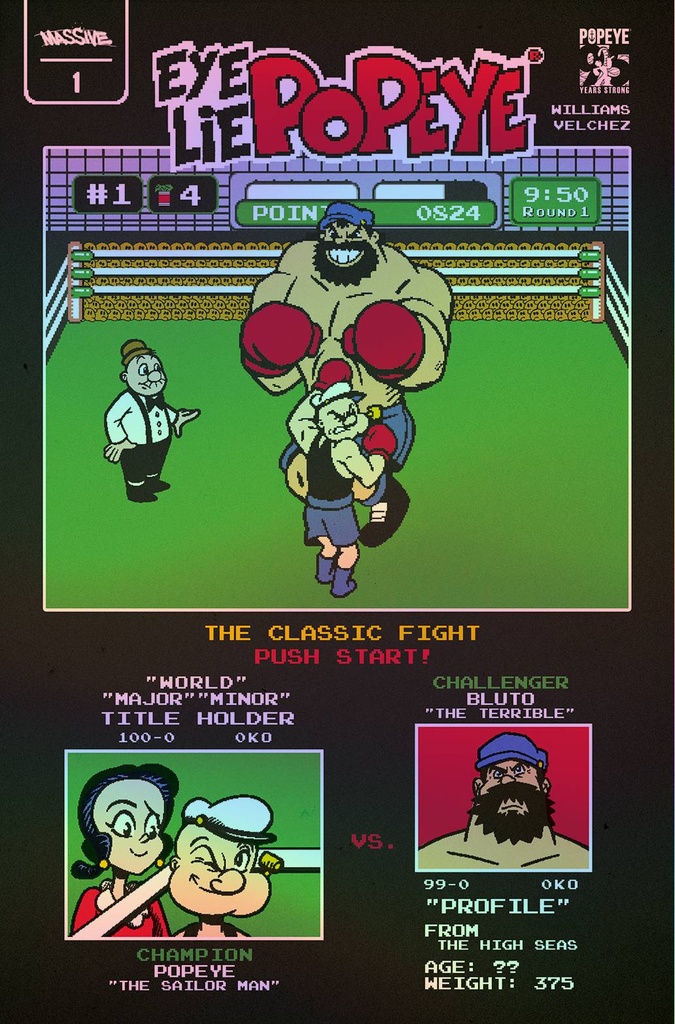 Eye Lie Popeye #1 (Massive Select Video Game Homage Foil Variant)