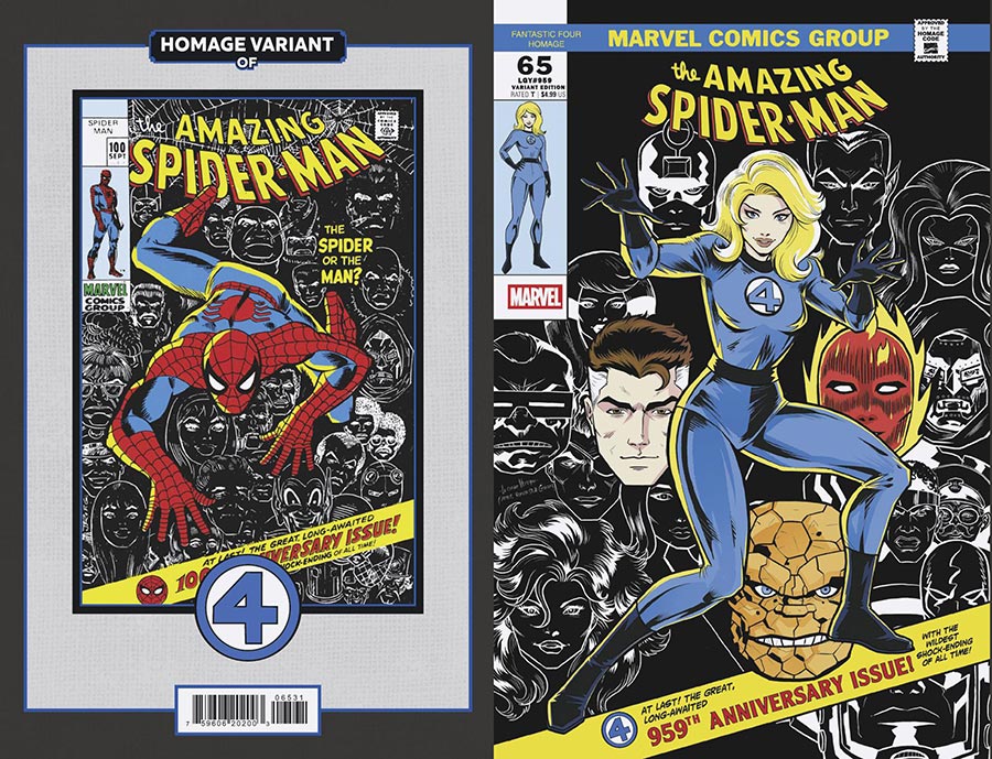 Amazing Spider-Man #65 (Luciano Vecchio Fantastic Four Homage Variant)