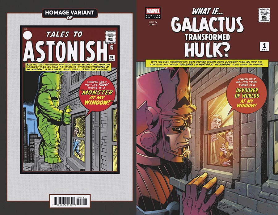 What If...? Galactus Transformed Hulk #1 (Mark Bagley Sci-Fi Homage Variant)