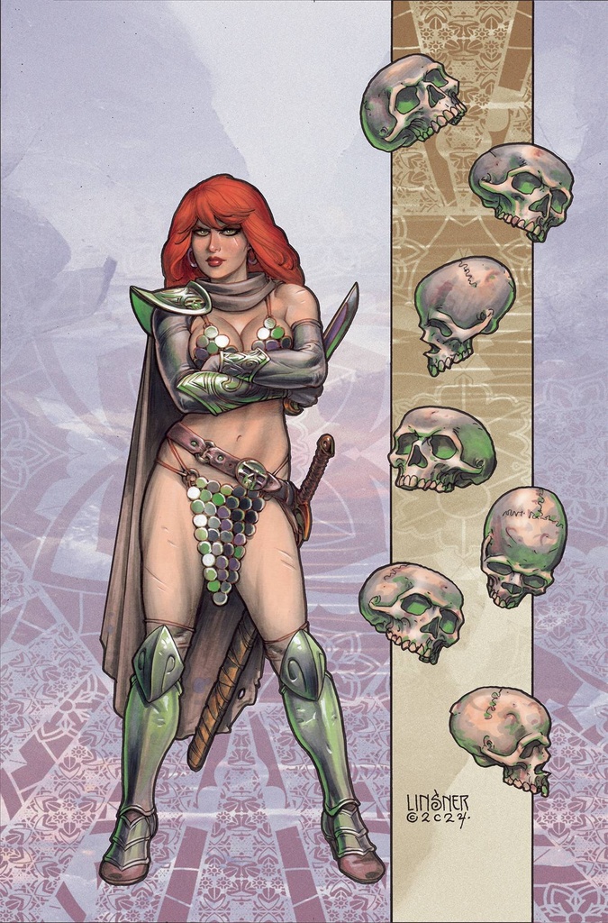 Red Sonja: Death and the Devil #4 (Cover E Joseph Michael Linsner Metal Premium Variant)