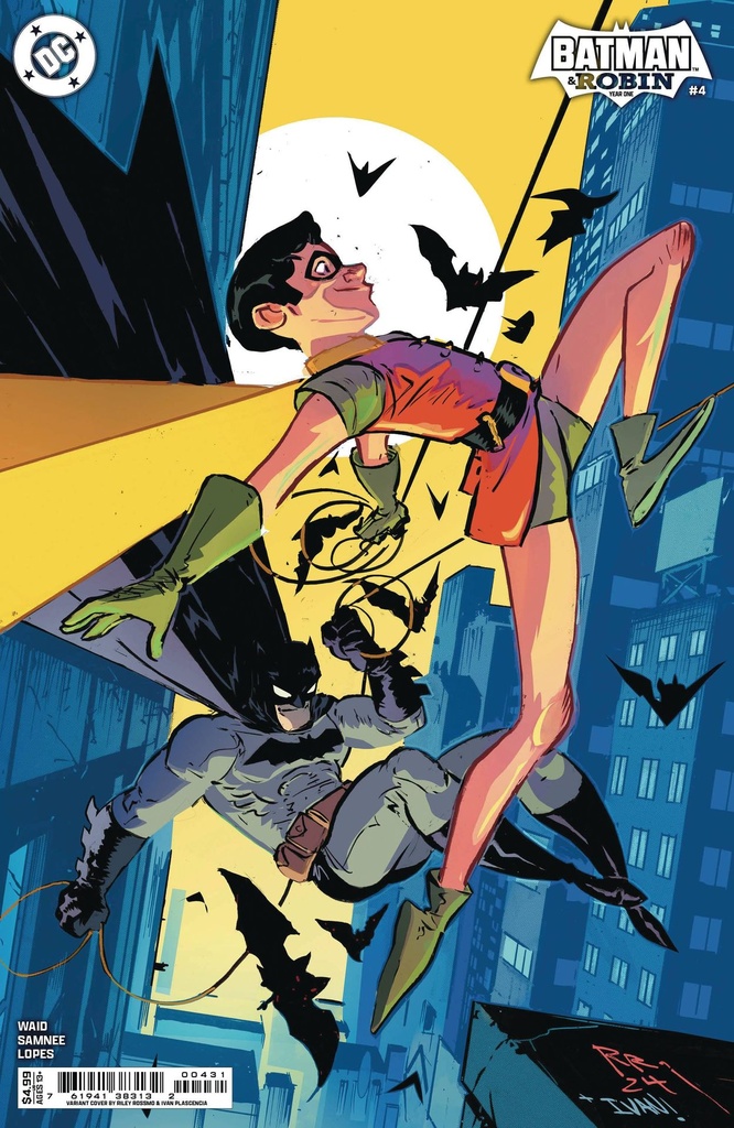 Batman and Robin: Year One #4 of 12 (Cover C Riley Rossmo Card Stock Variant)