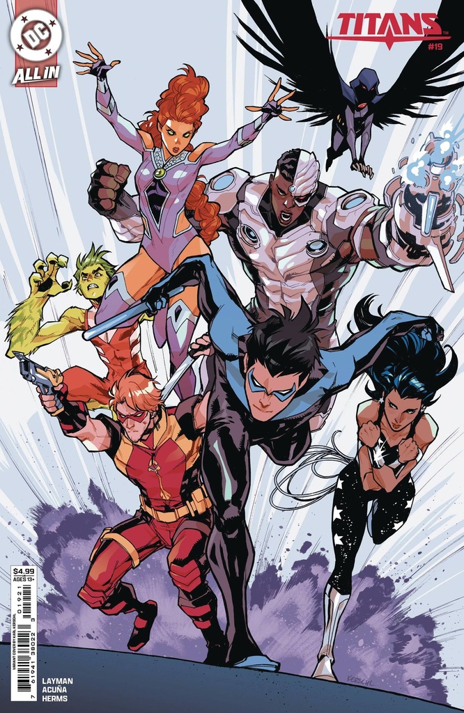 Titans #19 (Cover B Karl Kerschl Card Stock Variant)