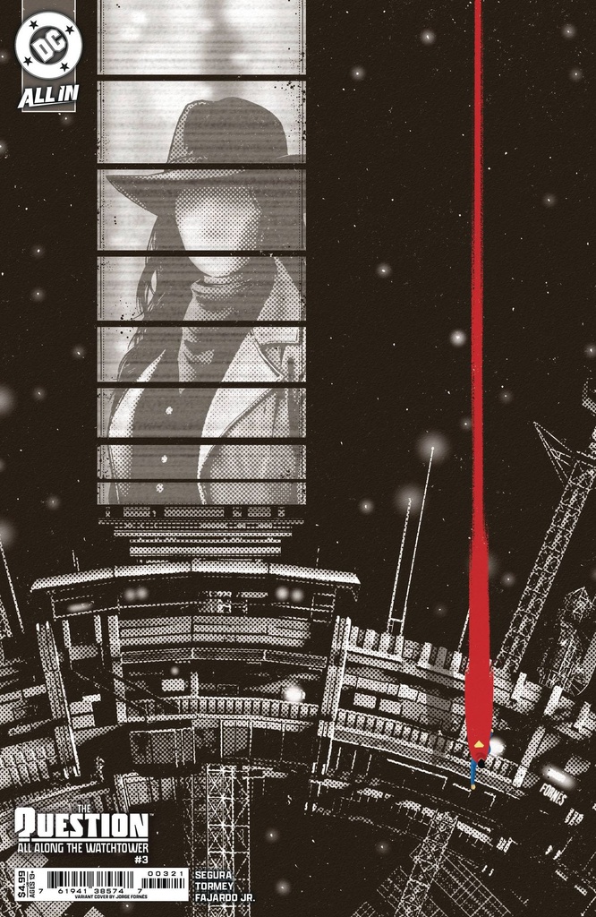 The Question: All Along the Watchtower #3 of 6 (Cover B Jorge Fornes Card Stock Variant)