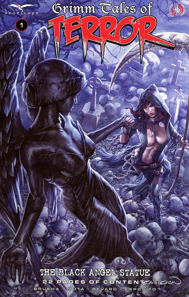 Grimm Tales of Terror Vol. 5 #1 (The Black Angel Statue Cover B Caio Cacau)