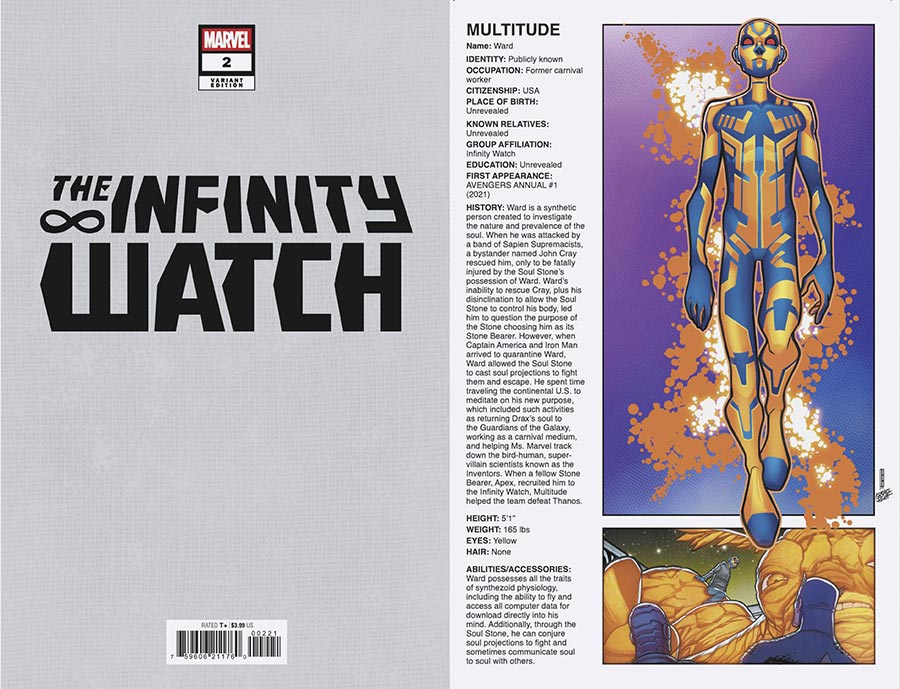 The Infinity Watch #2 of 5 (David Baldeon Handbook Homage Variant)