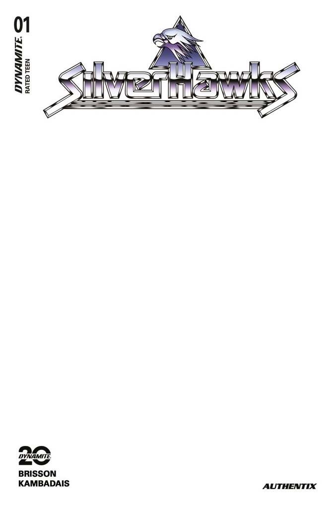 SilverHawks #1 (Cover M Blank Authentix Variant)