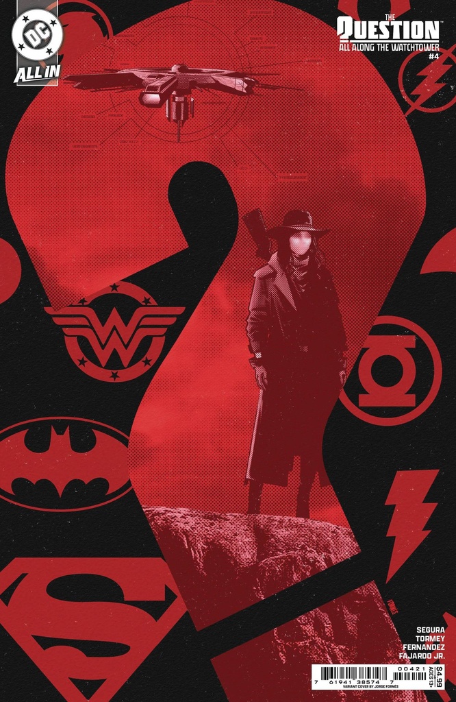 The Question: All Along the Watchtower #4 of 6 (Cover B Jorge Fornes Card Stock Variant)