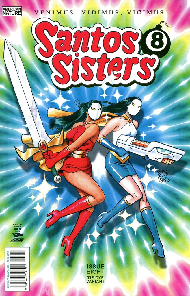 Santos Sisters #8 (Cover B Greg & Fake Tie-Dye Variant)