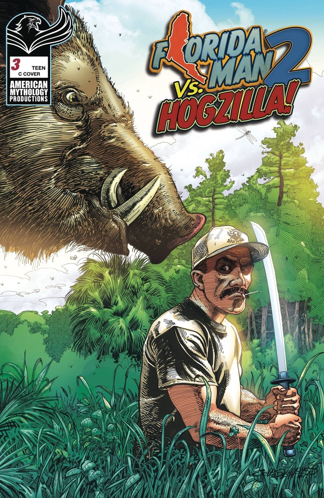 Florida Man vs. Hogzilla #3 (Cover C Florida Comics Variant)