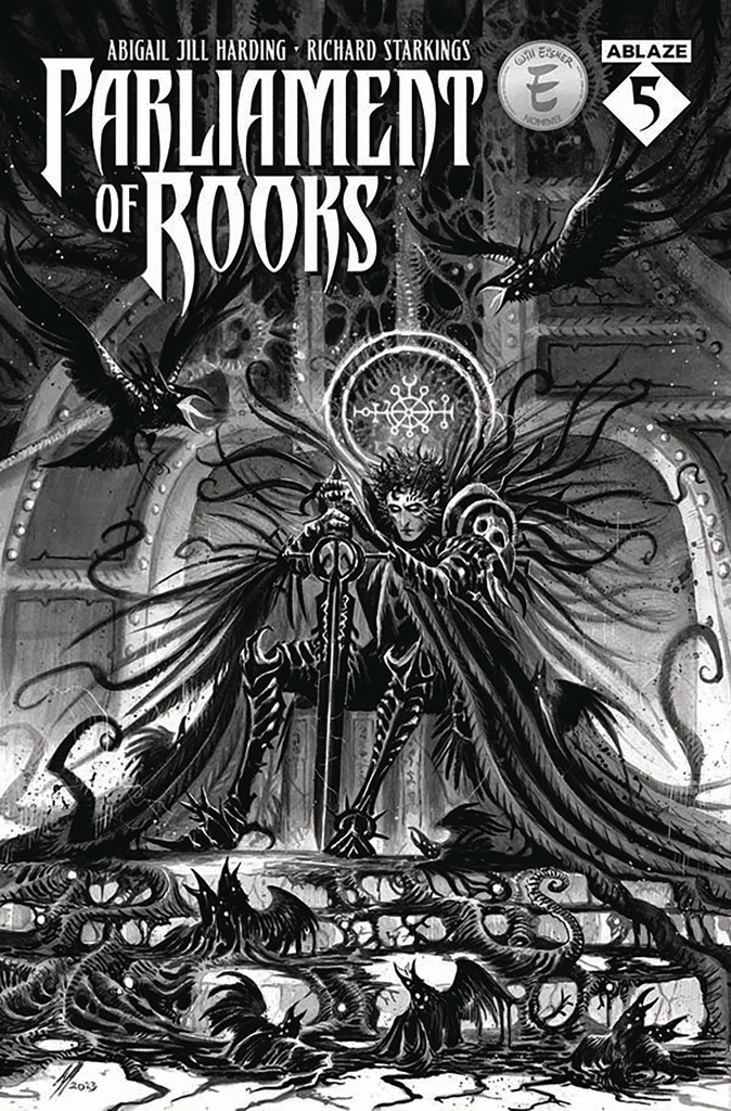 Parliament of Rooks #5 (Cover B Abigail Jill Harding B&W Variant)