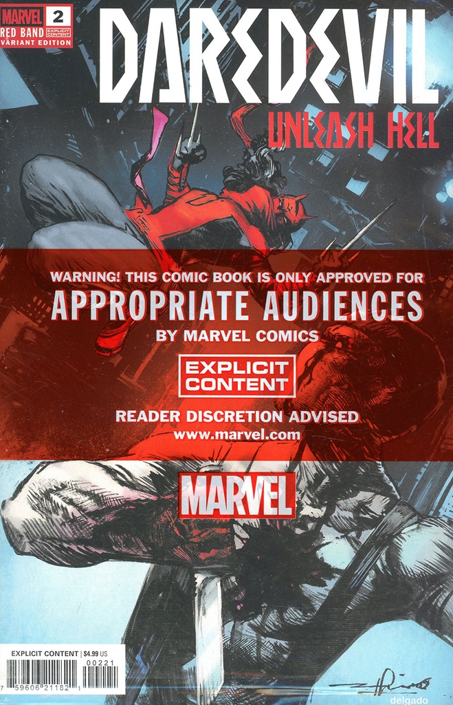 Daredevil: Unleash Hell - Red Band #2 of 5 (Gerardo Zaffino Variant)