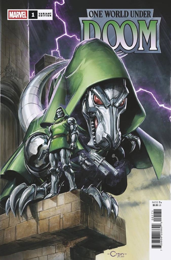 One World Under Doom #1 of 9 (Clayton Crain Doomasaur Variant)