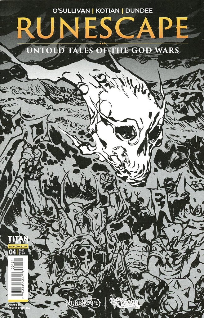 RuneScape: Untold Tales of the God Wars #4 (Cover B Jakub Rebelka Inks Variant)