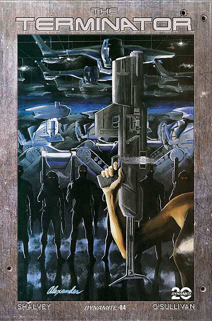 The Terminator #4 (Cover P Alex Ross Burning Earth Icon Variant)