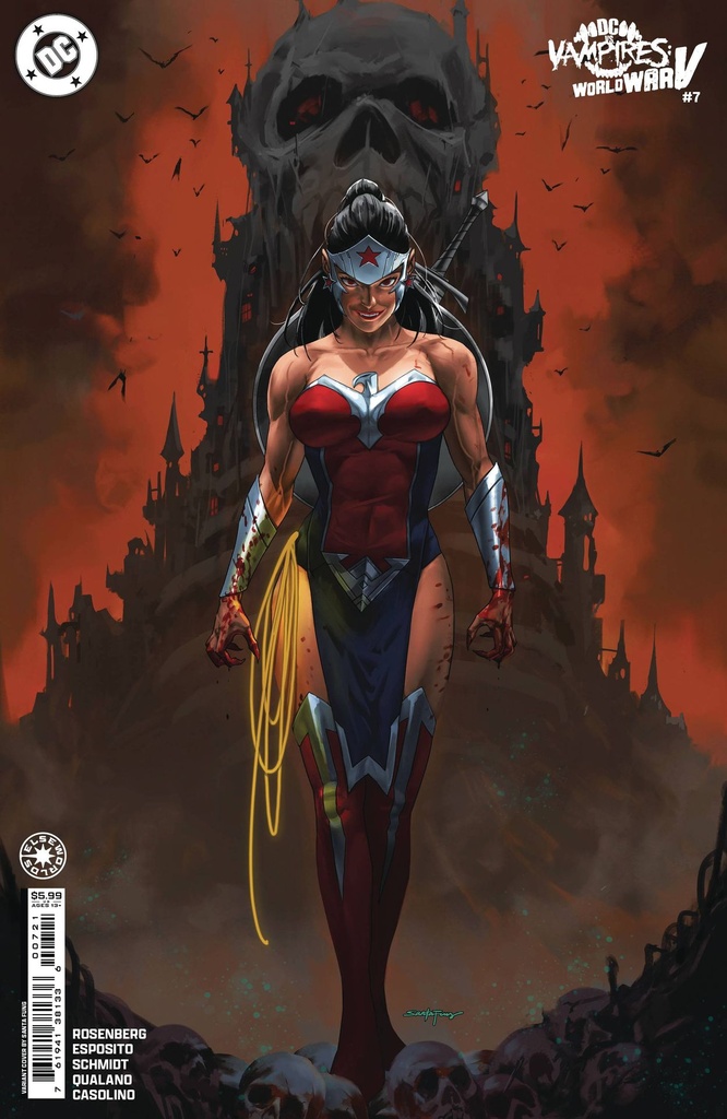 DC vs. Vampires: World War V #7 of 12 (Cover B Santa Fung Card Stock Variant)