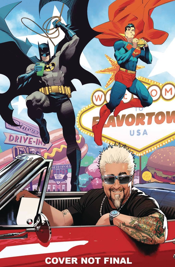 Batman/Superman: Worlds Finest #37 (Cover D Dan Mora Guy Fieri Cameo Card Stock Variant)