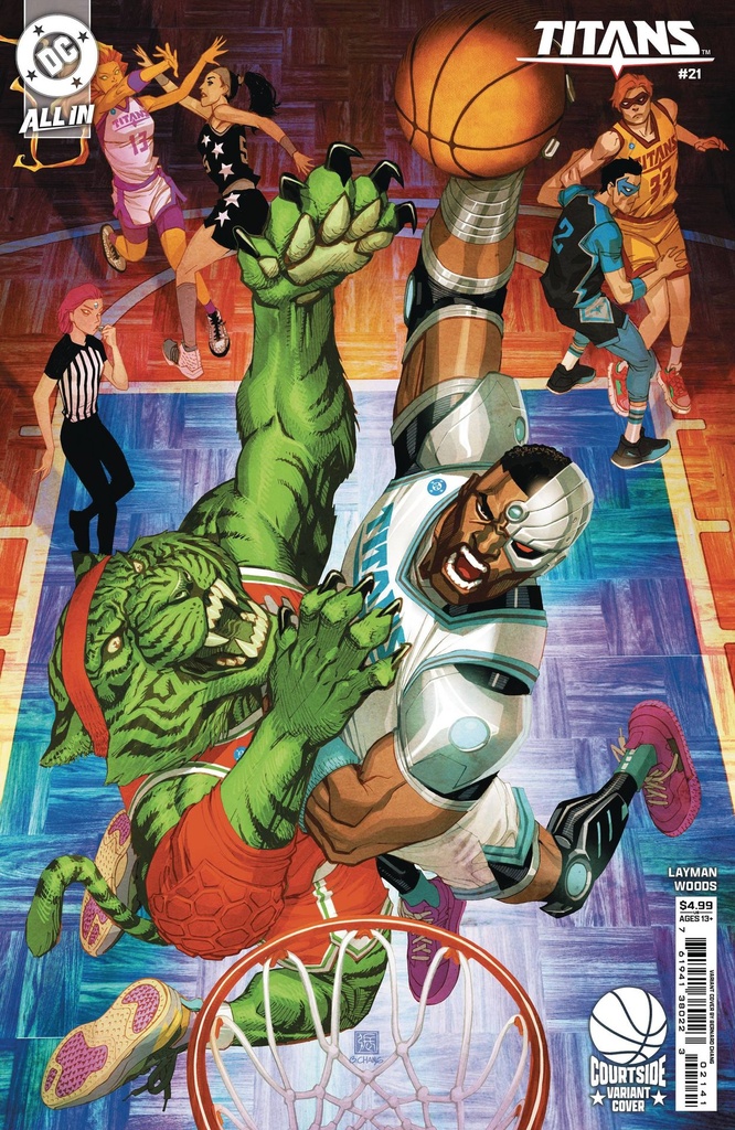 Titans #21 (Cover D Bernard Chang Courtside Card Stock Variant)
